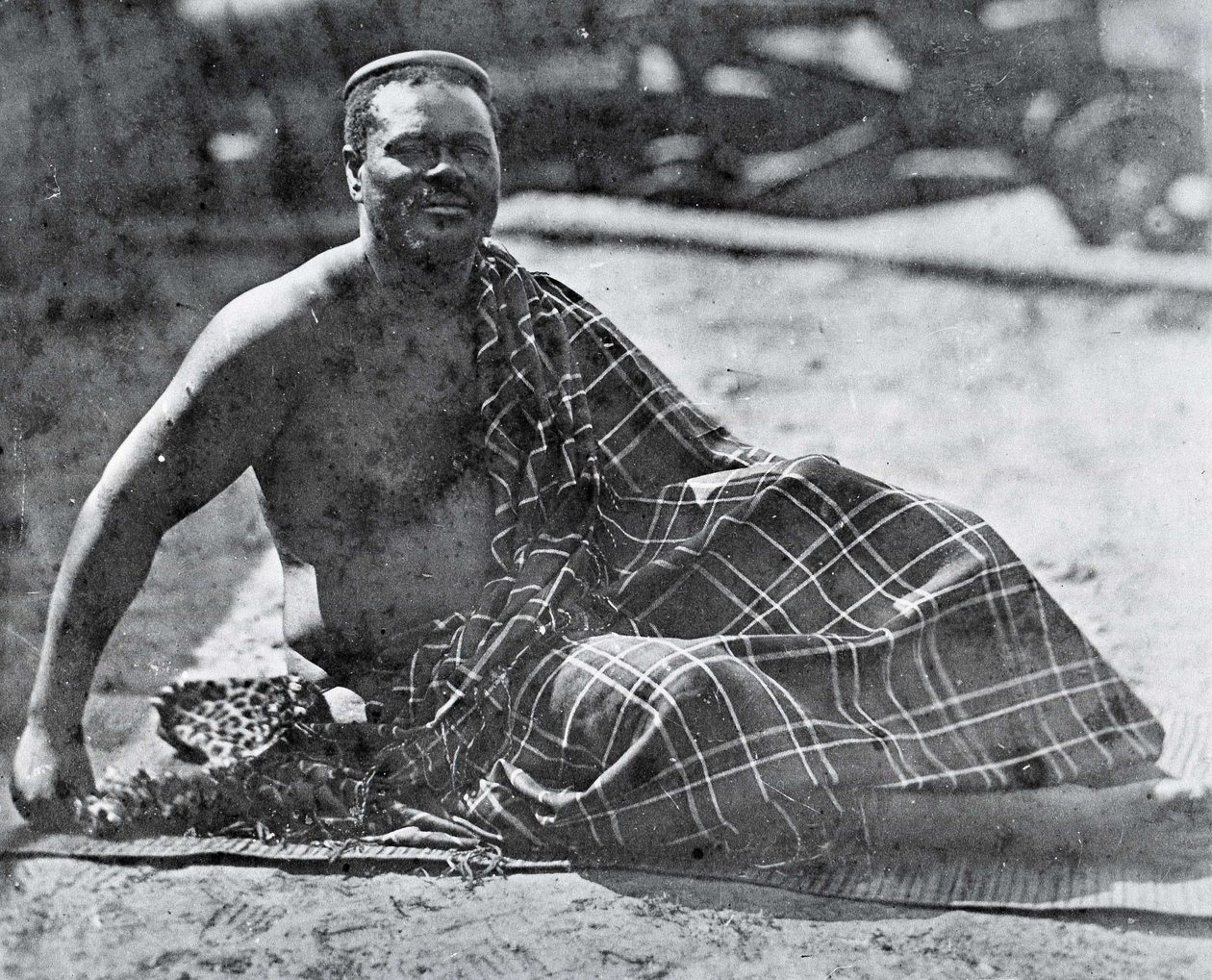 Cetshwayo király száműzetésben Fokvárosban alkotó: Unknown photographer