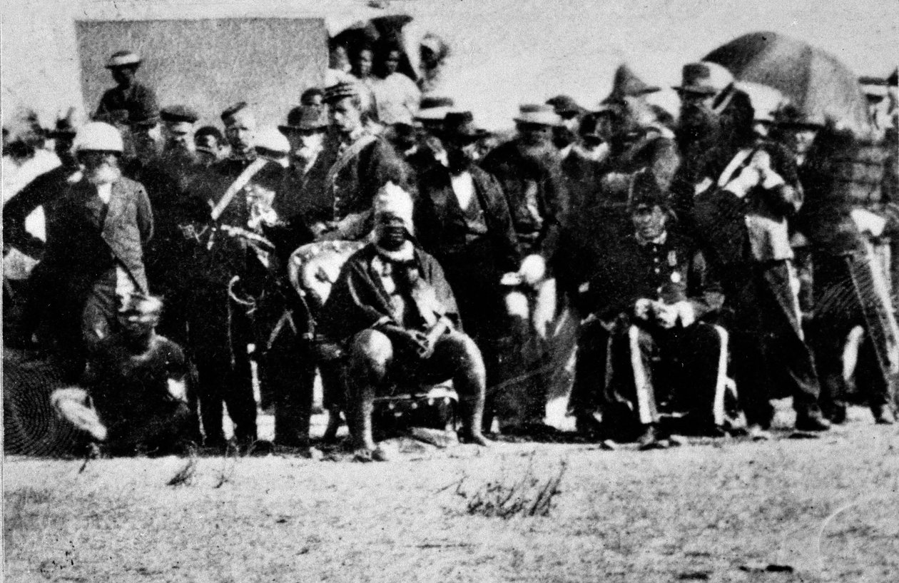 Cetshwayo király koronázása? 1873. szeptember 1-jén alkotó: Unknown