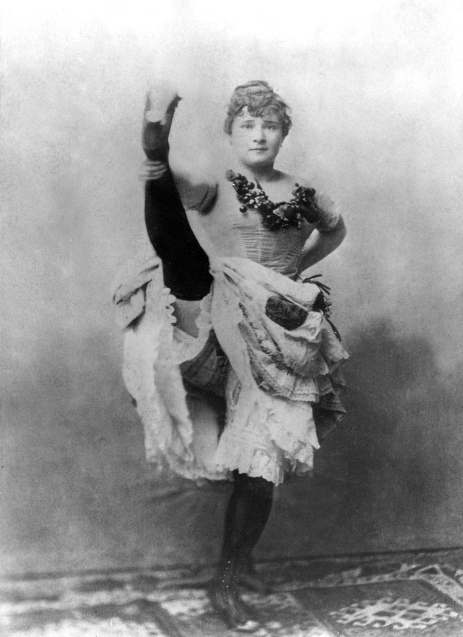 Louise Weber (1870-1929) más néven La Goulue, a francia cancan francia táncosa a párizsi Folies Bergeres-nél és a ToulouseLautrec modellje alkotó: Unknown photographer