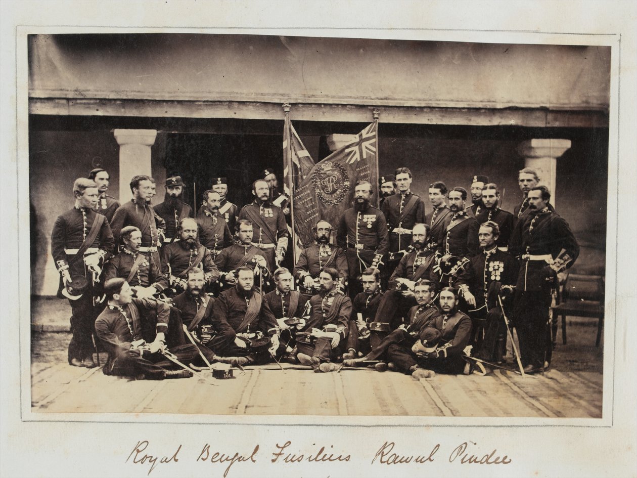 A 101. gyalogezred (Bengáli Királyi Fusiliers) tagjai Rawalpindiben alkotó: Unknown photographer