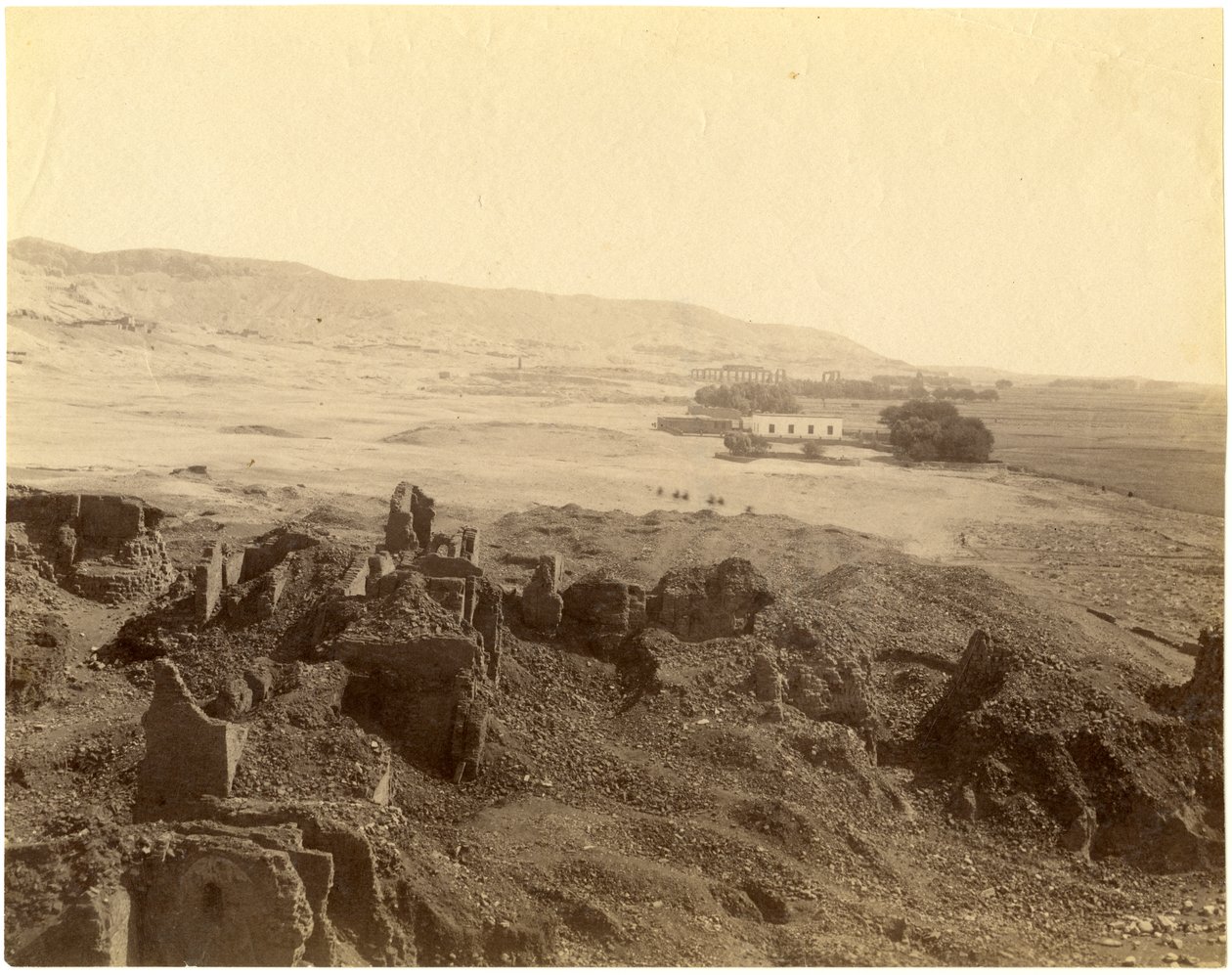 Panorámás kilátás a királyok völgyére, Egyiptom alkotó: Unknown photographer