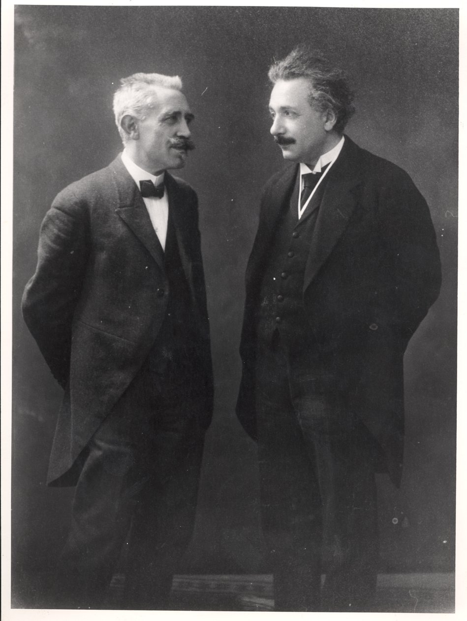 Paul Langevin és Albert Einstein alkotó: Unknown photographer