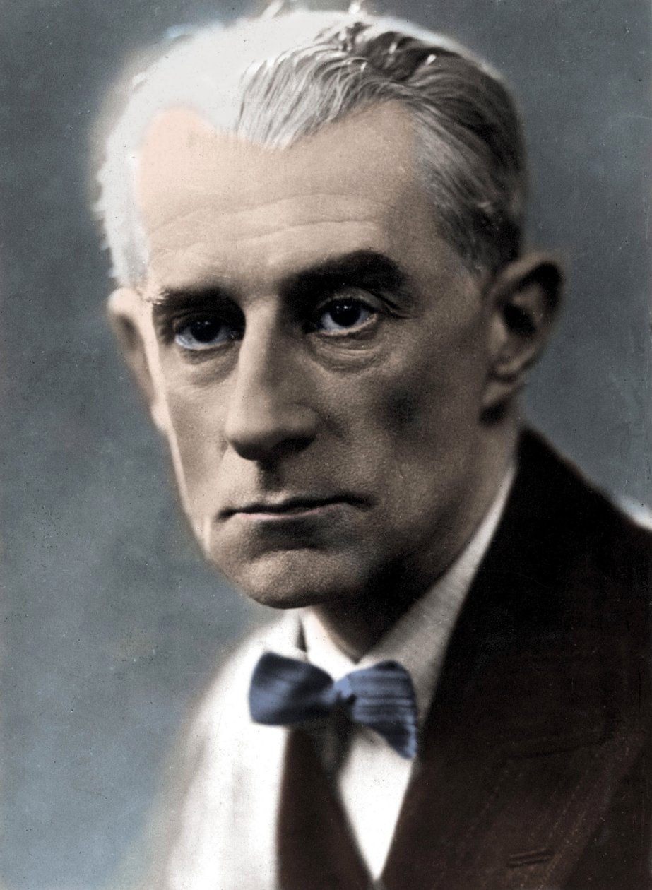 Maurice Ravel zeneszerző portréja. alkotó: Unknown photographer