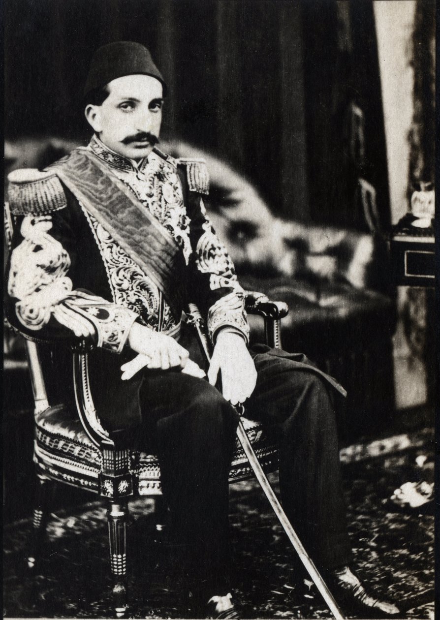 II. Abdulhamid (1842-1918), az Oszmán Birodalom szultánjának portréja (f/w fotó) alkotó: Unknown photographer