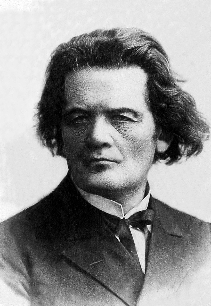 Anton Rubinstein (1829-1894) orosz zongoraművész és zeneszerző portréja. alkotó: Unknown photographer