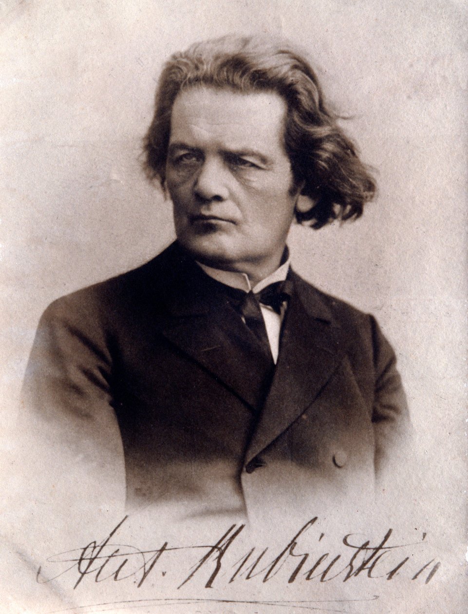 Anton Rubinstein portréja (f/w fotó) alkotó: Unknown photographer