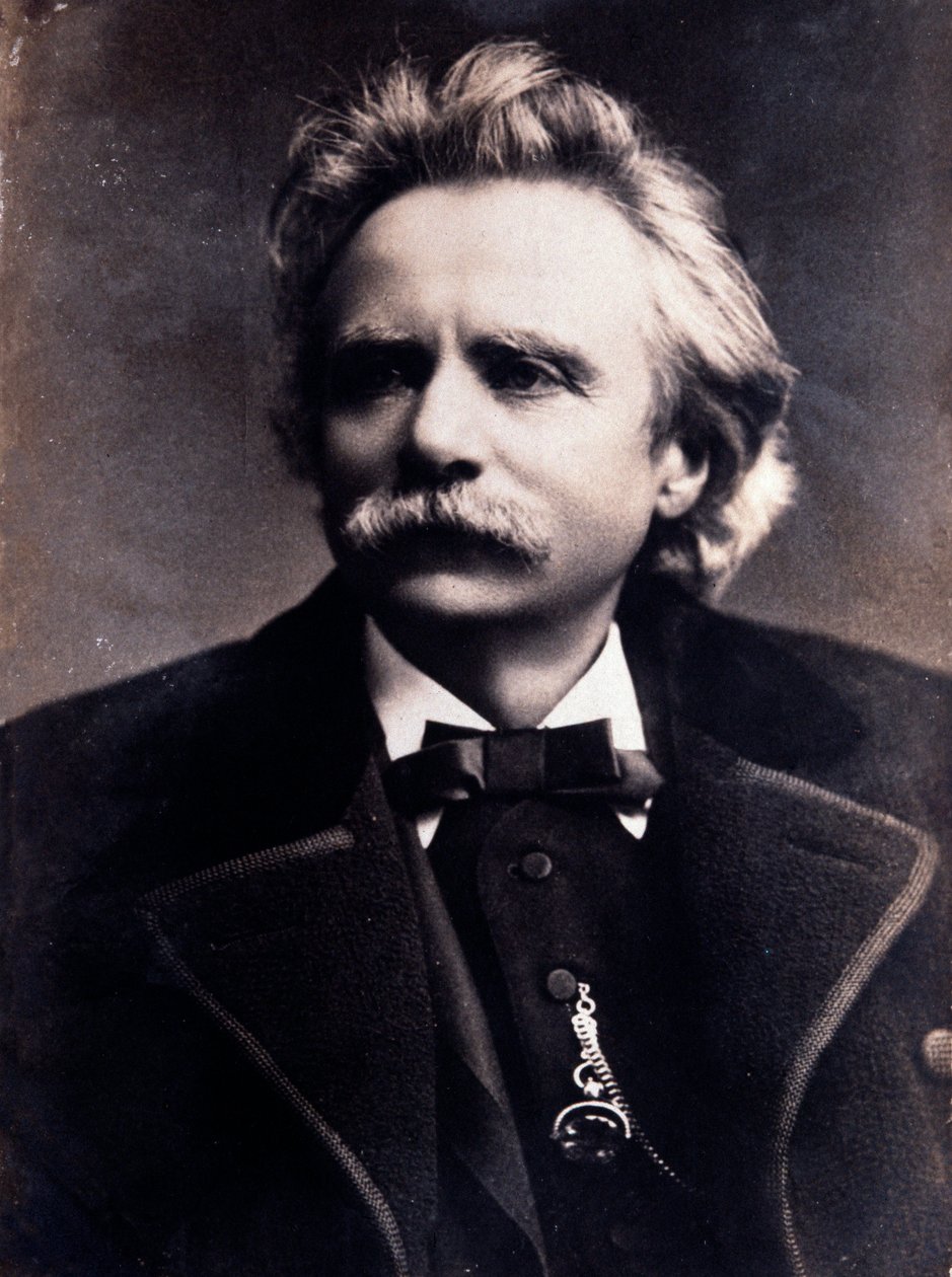 Edvard Grieg (1843-1907) portréja, norvég zeneszerző, fénykép. 19. század. Milánó, Biblioteca del Conservatorio alkotó: Unknown photographer