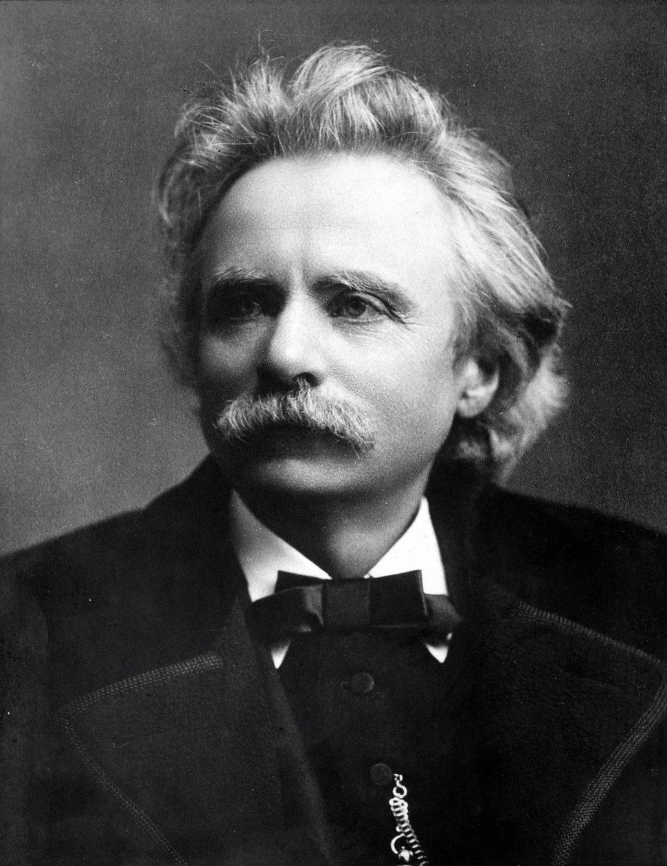 Edvard Grieg (1843-1907) norvég zeneszerző portréja. alkotó: Unknown photographer
