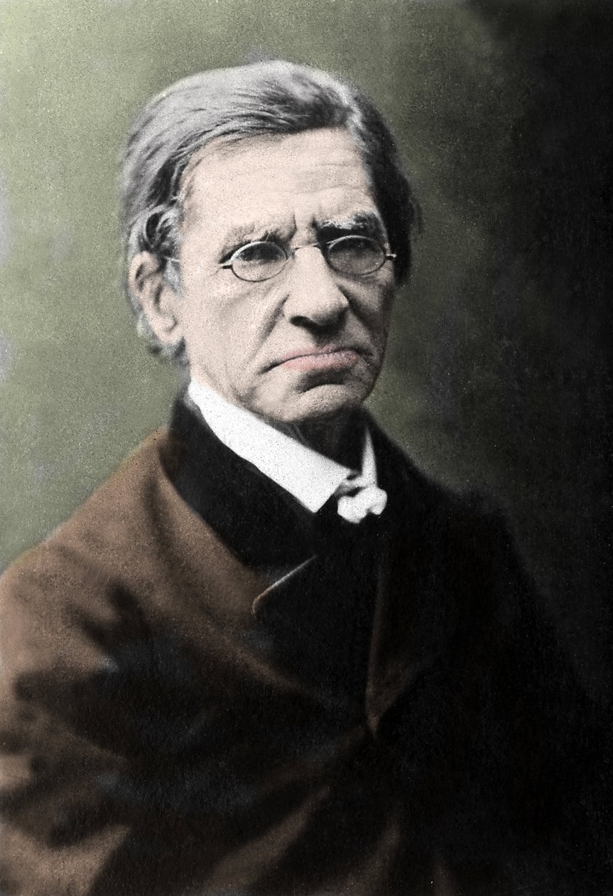 Emile Littre (1801-1881) francia filológus, orvos és politikus portréja. alkotó: Unknown photographer