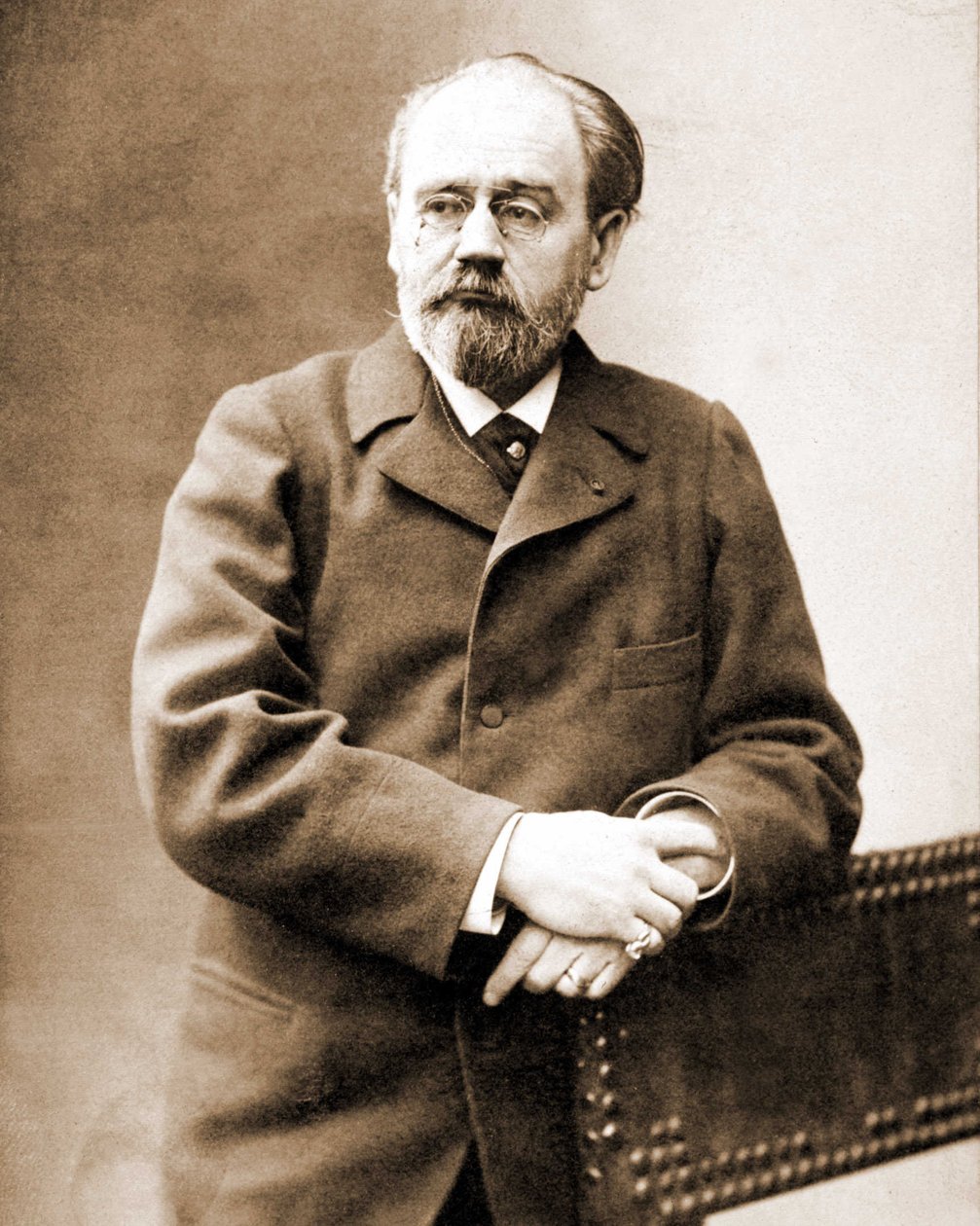 Emile Zola (1840 - 1902) francia író portréja. alkotó: Unknown photographer