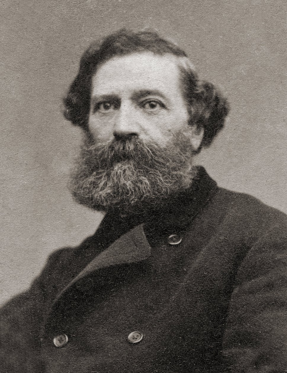 Felix Pyat (1810-1889) francia író, újságíró és politikus portréja alkotó: Unknown photographer