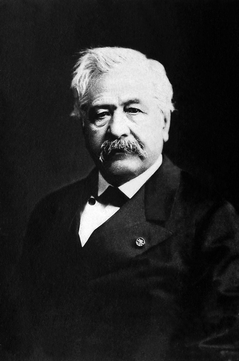 Ferdinand de Lesseps (1805-1894) francia diplomata és vállalkozó portréja. alkotó: Unknown photographer