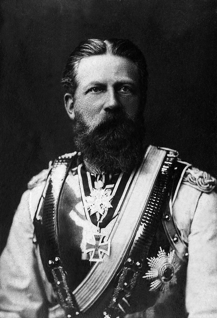 III. Frigyes (1831-1888), porosz király és német császár 1888-ban 99 napon át tartó portréja. alkotó: Unknown photographer