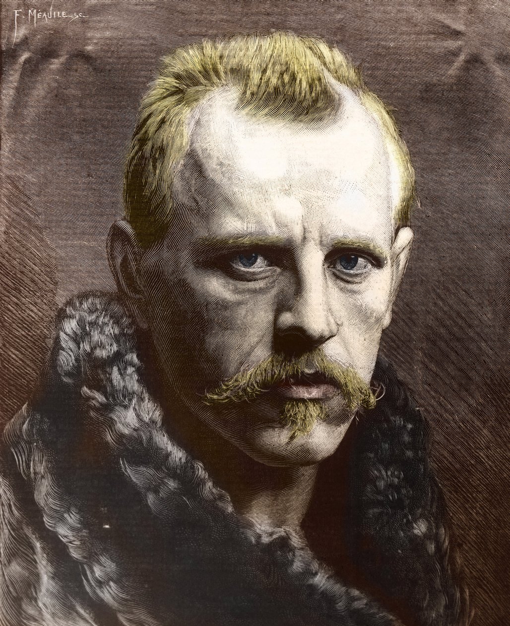 Fridtjof Nansen (1861-1930) portréja (metszet) alkotó: Unknown photographer