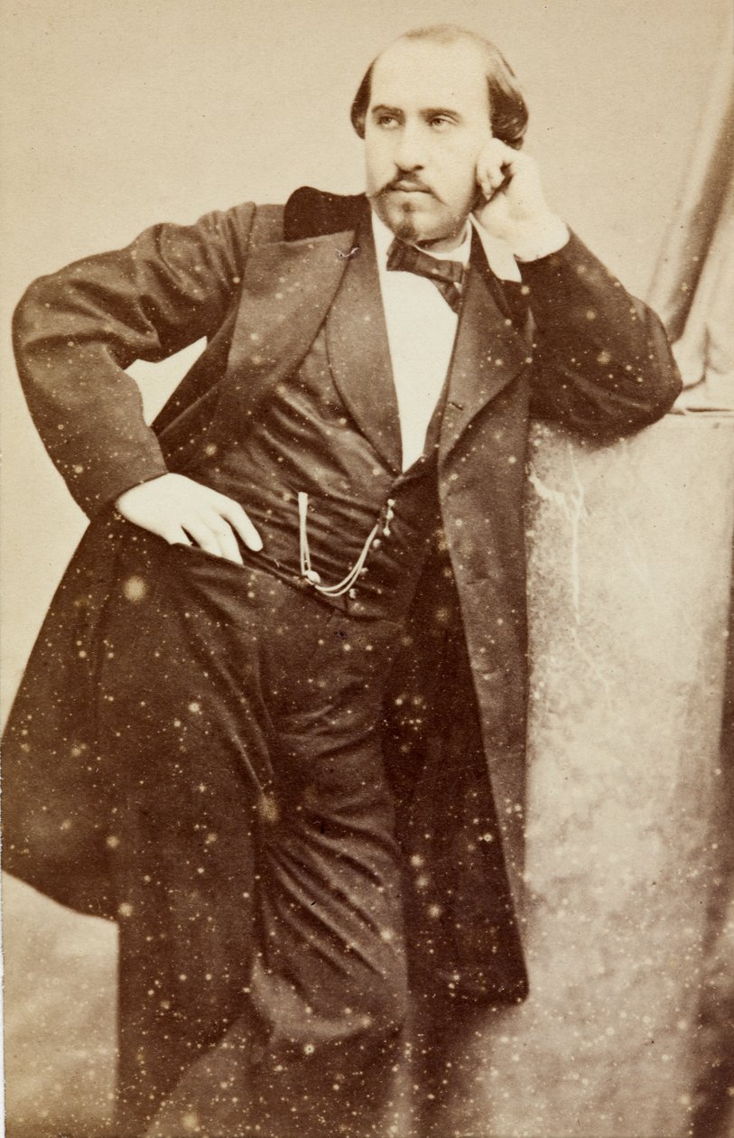 Gabriel Fauré portréja, 1860 körül (f/w fotó) alkotó: Unknown photographer
