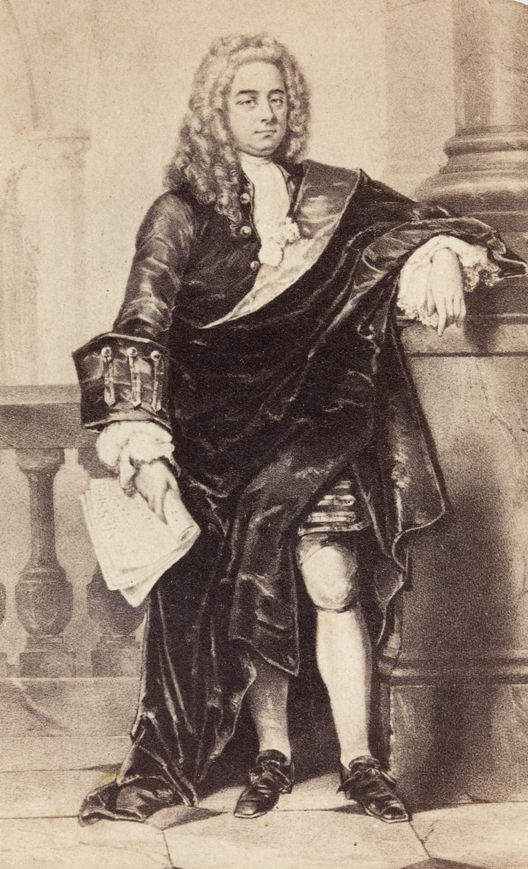 Portrait of George Frideric Handel, c.1860s (print) alkotó: Unknown photographer