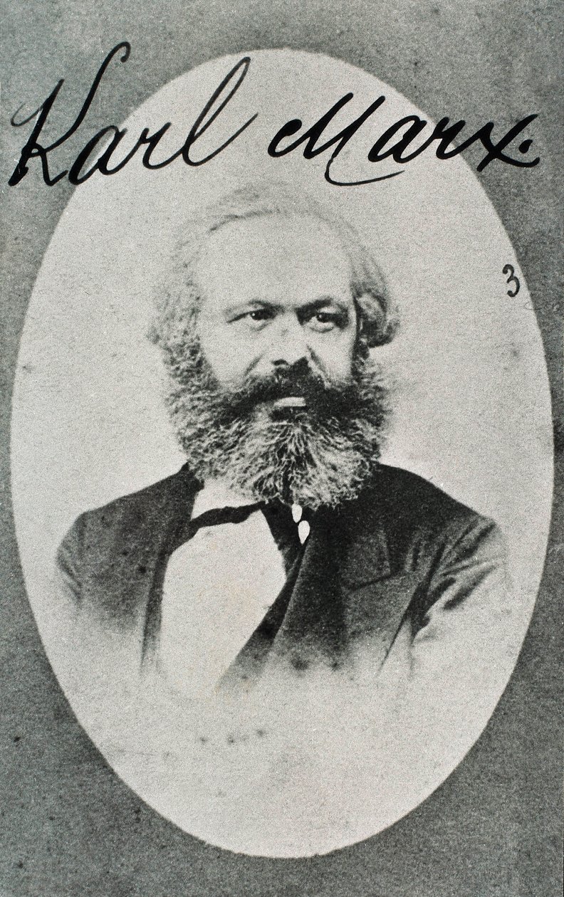 Karl Marx (1818-1883) német filozófus és közgazdász portréja. Fénykép. Montreuil. Élő Történeti Múzeum. alkotó: Unknown photographer