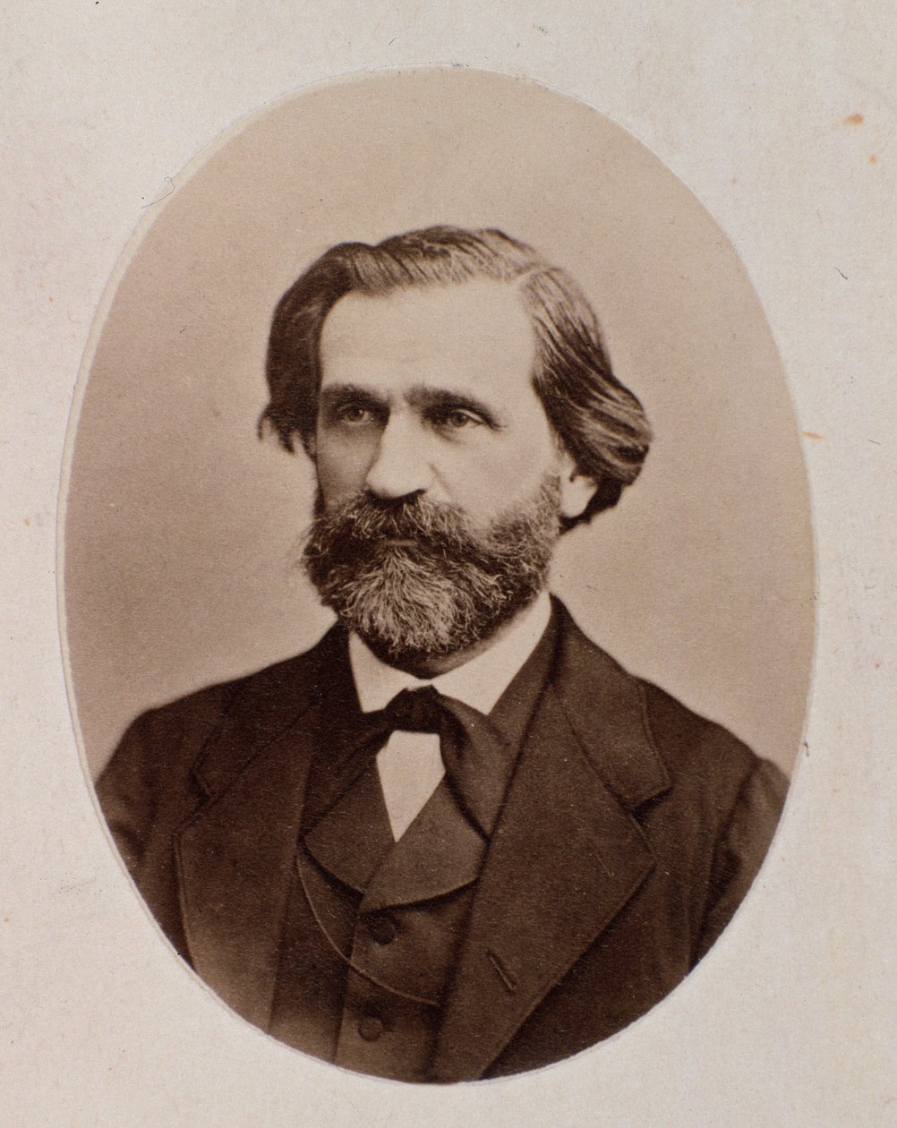 Giuseppe Verdi portréja (f/w fotó) alkotó: Unknown photographer