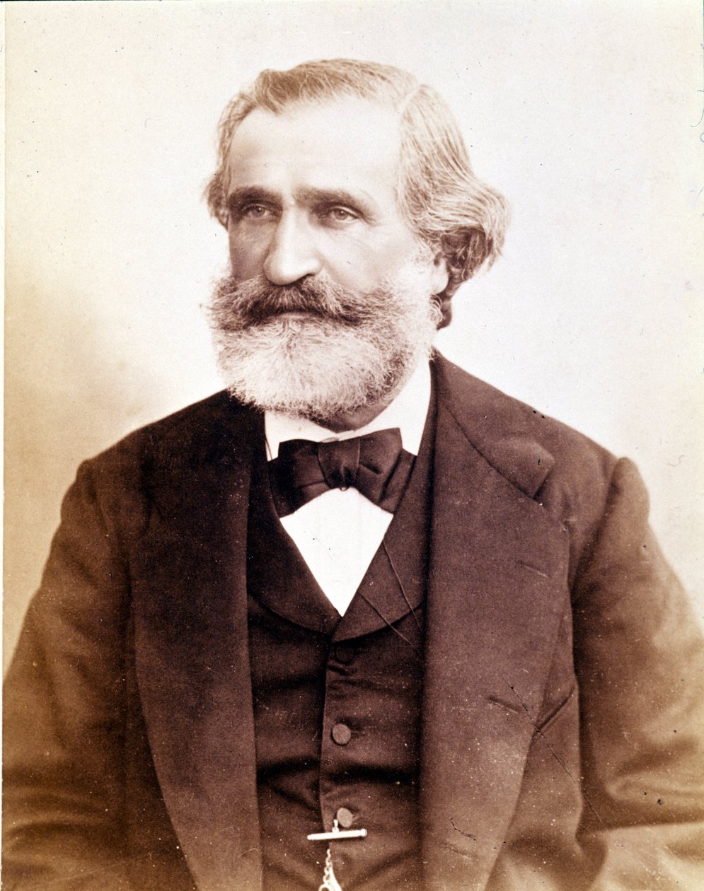 Giuseppe Verdi portréja 1870 körül. Milánói Museo della scala alkotó: Unknown photographer