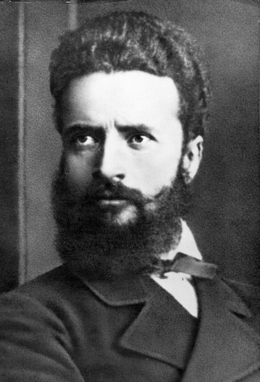 Hristo Botev bolgár költő és újságíró, forradalmárként és nemzeti hősként is ismert portréja alkotó: Unknown photographer