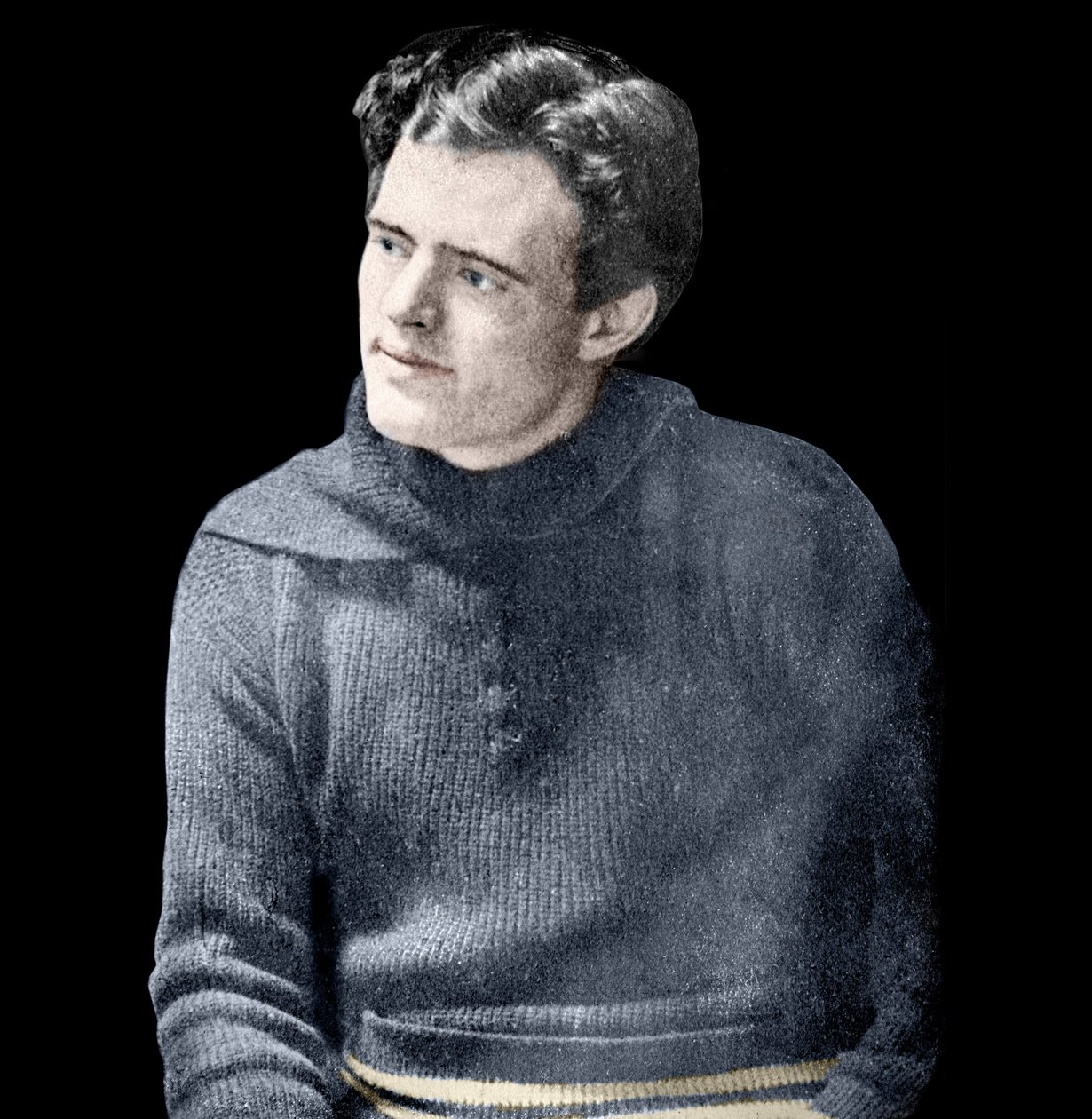 Jack London (1876-1916) amerikai regényíró portréja. alkotó: Unknown photographer