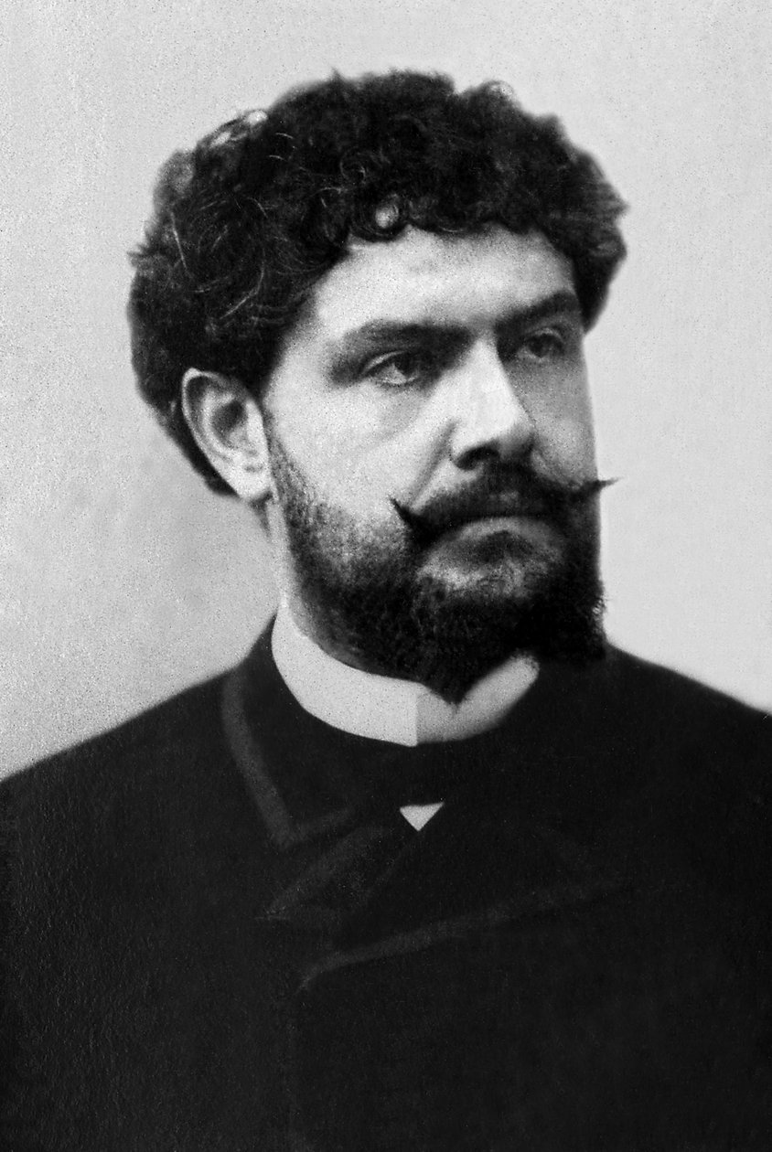 Jean Richepin (1849-1926) francia költő, író és regényíró portréja. alkotó: Unknown photographer