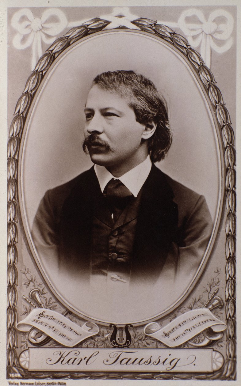 Karl Taussig portréja (metszet a fotó után) alkotó: Unknown photographer