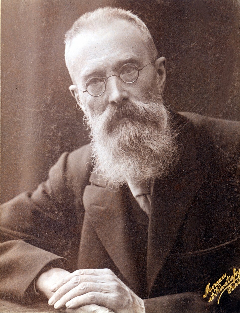 Nicholas (Nikolaj) Rimszkij Kroszkov (Rimszkij-Kroszkov) (1844-1906) orosz zeneszerző portréja. 19. századi fénykép. alkotó: Unknown photographer