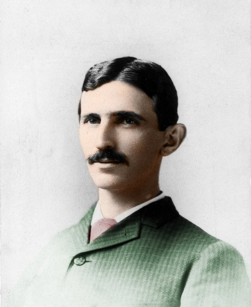 Nikola (Nikola) Tesla (1857-1943) portréja. Villamosmérnök és horvát fizikus honosított amerikai. alkotó: Unknown photographer