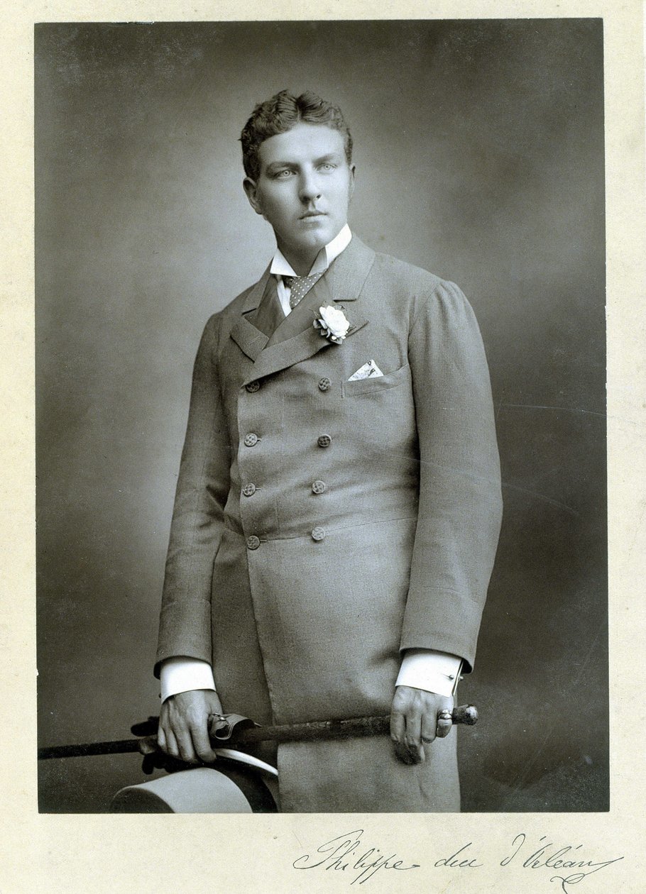 Philippe, Orleans hercegének (1869-1926), fiatal férfi portréja. alkotó: Unknown photographer