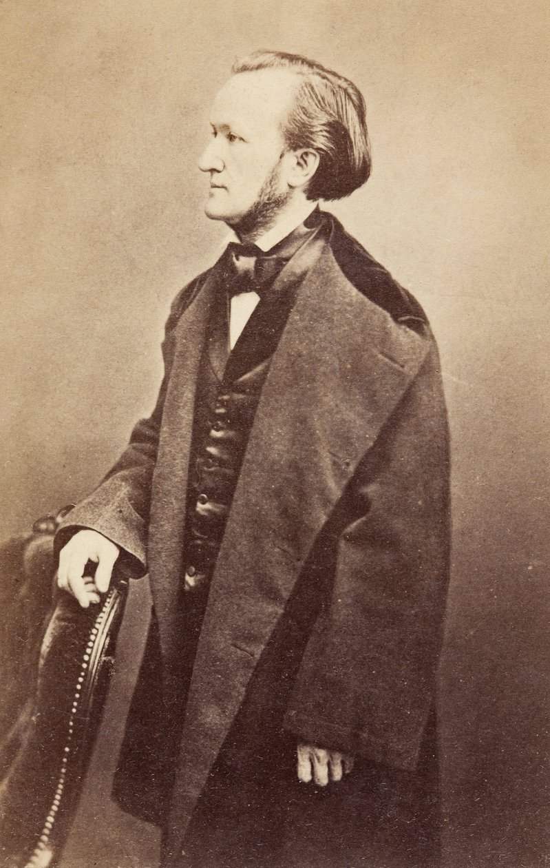 Portrait of Richard Wagner, c.1860s (b/w photo) alkotó: Unknown photographer
