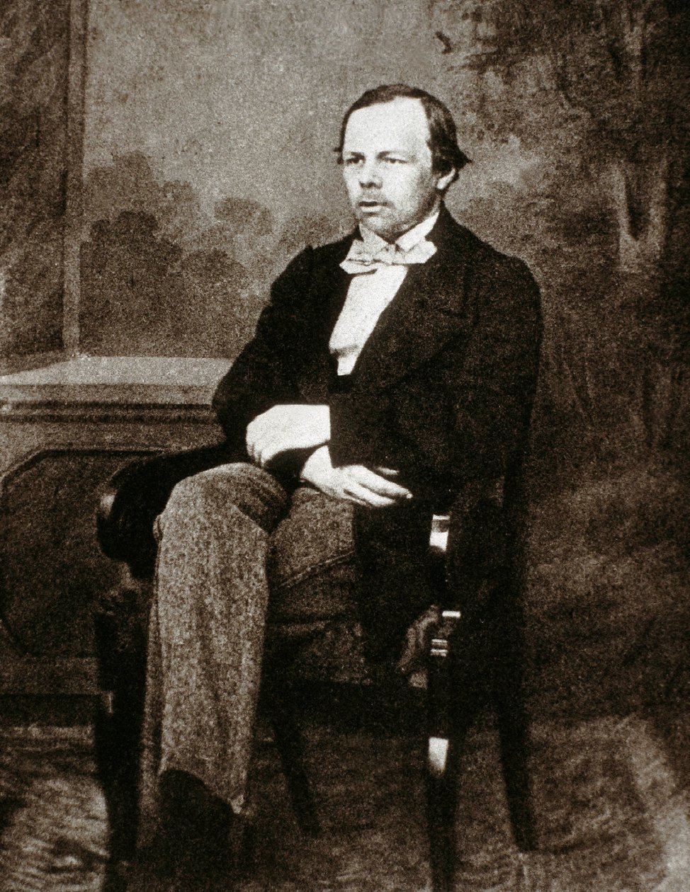 Fjodor Dosztojevszkij (Dosztojevszkij vagy Dosztojevszkij) orosz író (1821-1881) portréja. századi fénykép. alkotó: Unknown photographer