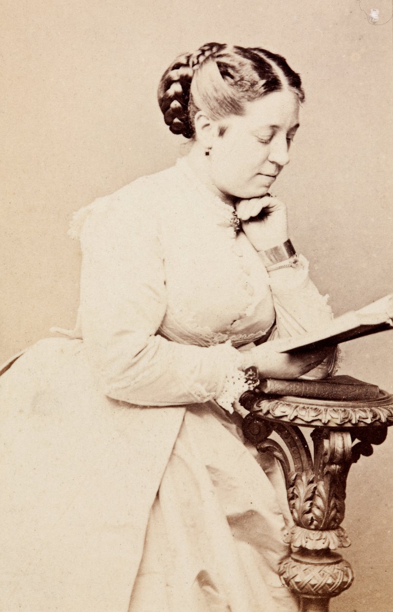 Therese Tietjens portréja, 1860 körül (f/w fotó) alkotó: Unknown photographer