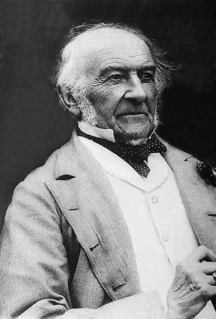 William Ewart Gladstone (1809-1898), brit miniszterelnök és politikus portréja. alkotó: Unknown photographer