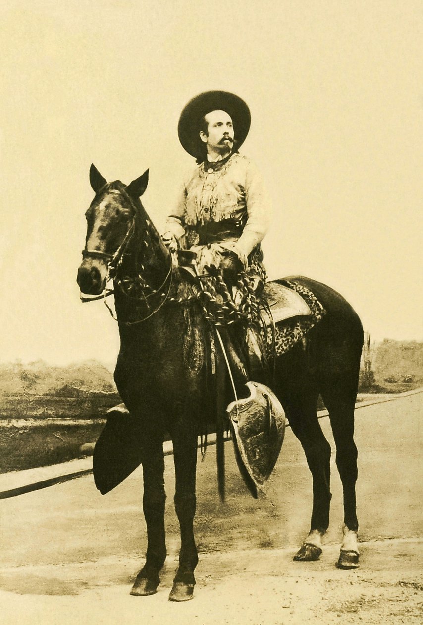 William Frederic Cody (1846-1917), Buffalo Billként ismert amerikai katona, kalandor és lovas színész portréja. alkotó: Unknown photographer