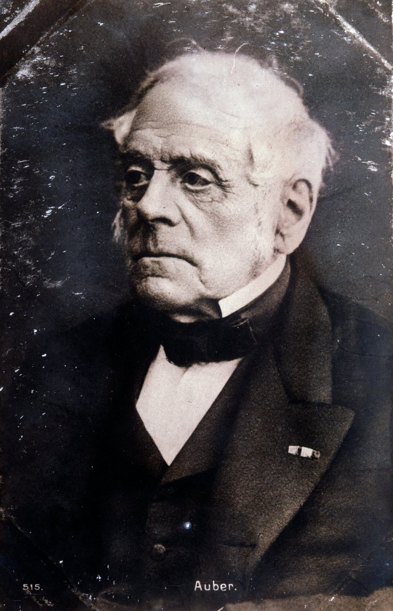 Daniel Francois Esprit Auber (1782-1871) angol zeneszerző portréja Fénykép. 19. század. Milánó, a télikert könyvtára alkotó: Unknown photographer