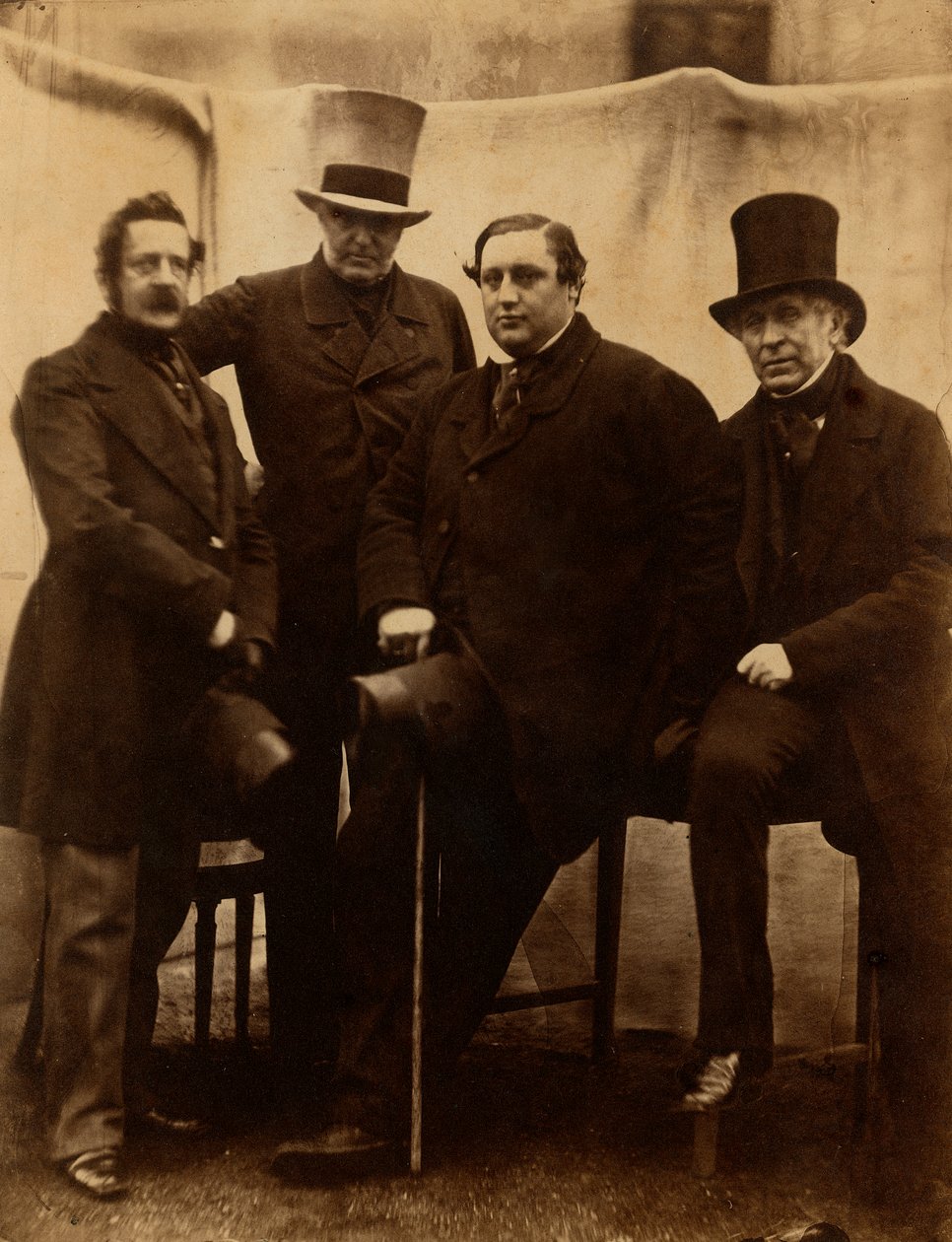 A Pepoli család néhány tagjának portréja (olasz Carbonari száműzöttek Londonban) alkotó: Unknown photographer