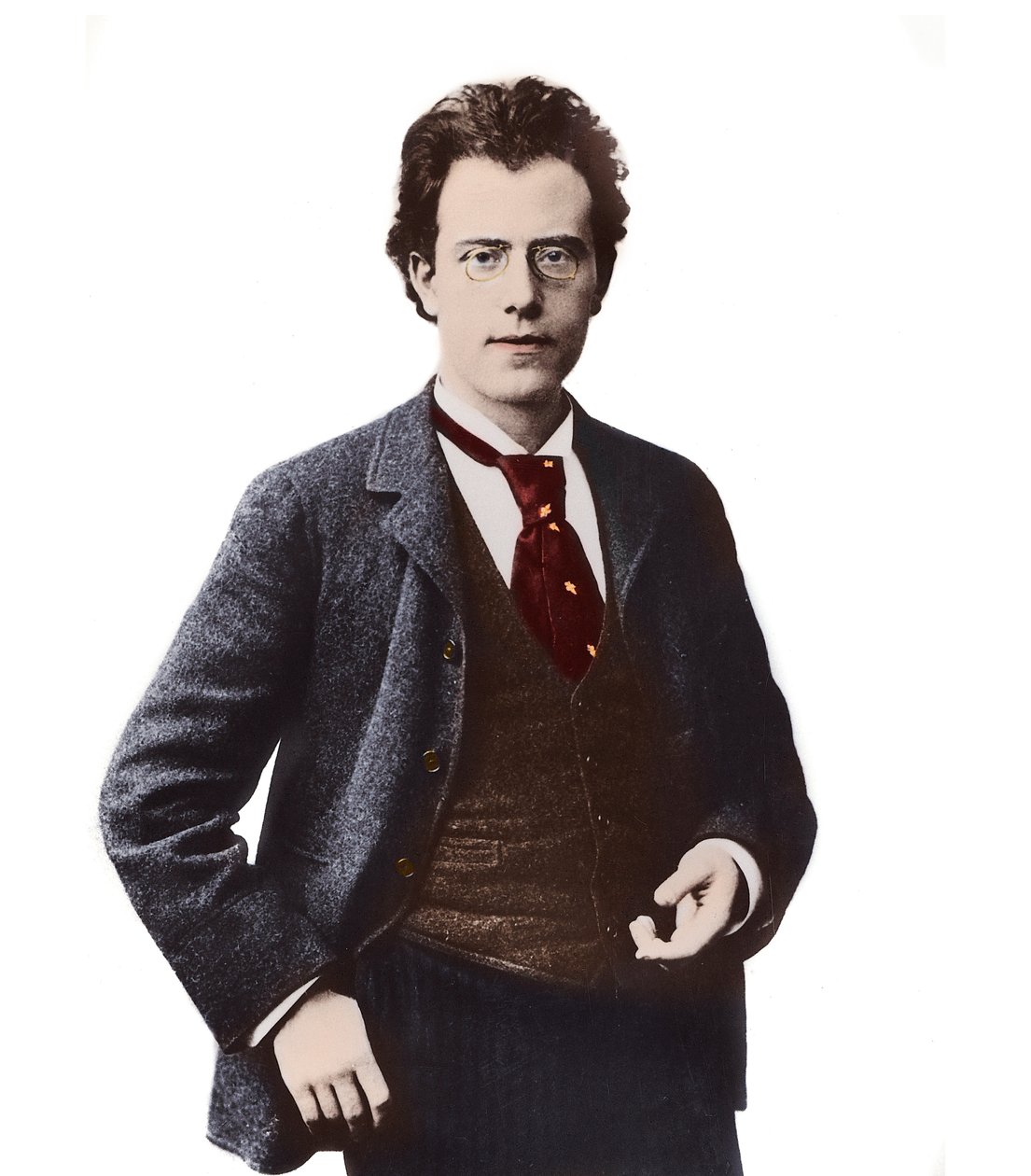 Gustav Mahler osztrák zeneszerző és karmester portréja - alkotó: Unknown photographer