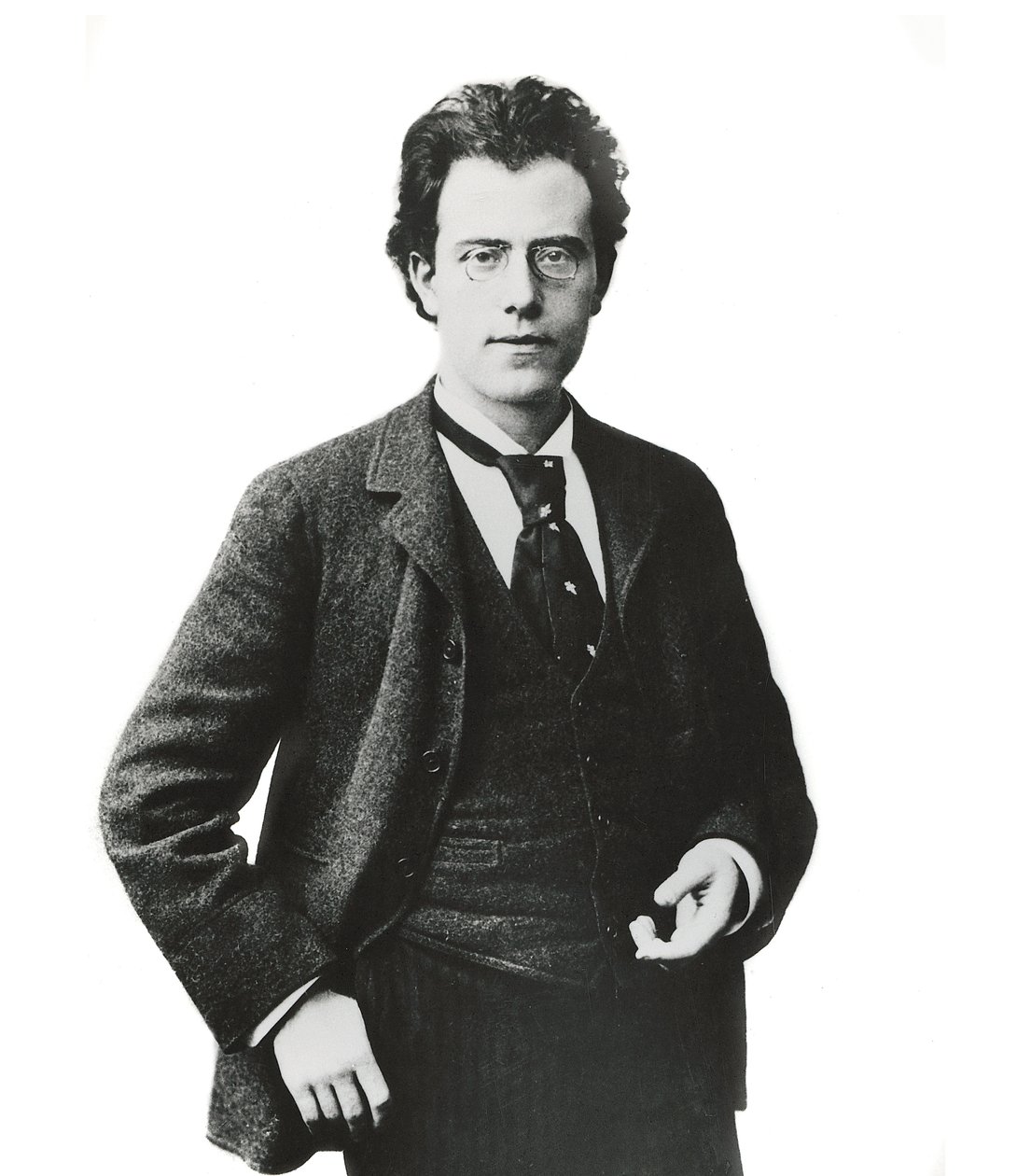 Gustav Mahler osztrák zeneszerző és karmester portréja - alkotó: Unknown photographer