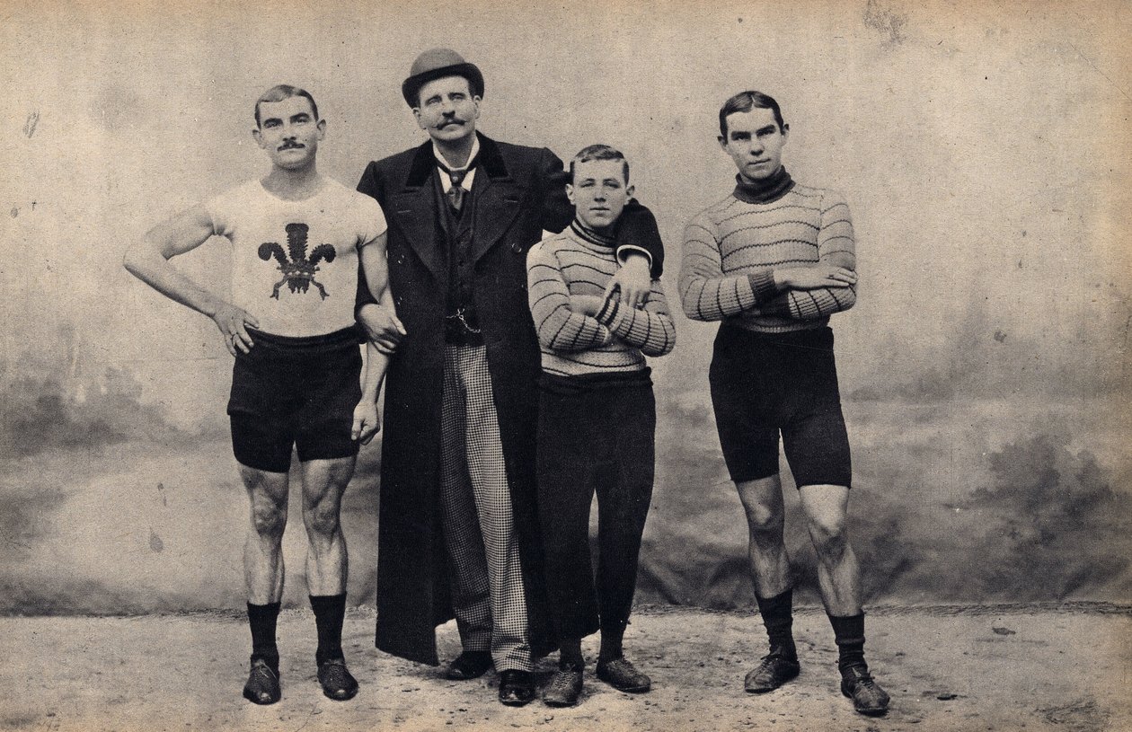 A Gladiátor cikluscsapat portréja. Fényképészet, 19. század vége, Párizs. Coll. Selva. alkotó: Unknown photographer