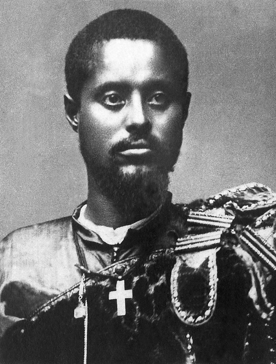 Ras Makonnen (Mekonnen Welde Mikael) (Abba Qagnew) (1852-1906)), abesszíniai Ras (Etiópia), az etióp hadsereg főparancsnoka, Harar alkirálya alkotó: Unknown photographer