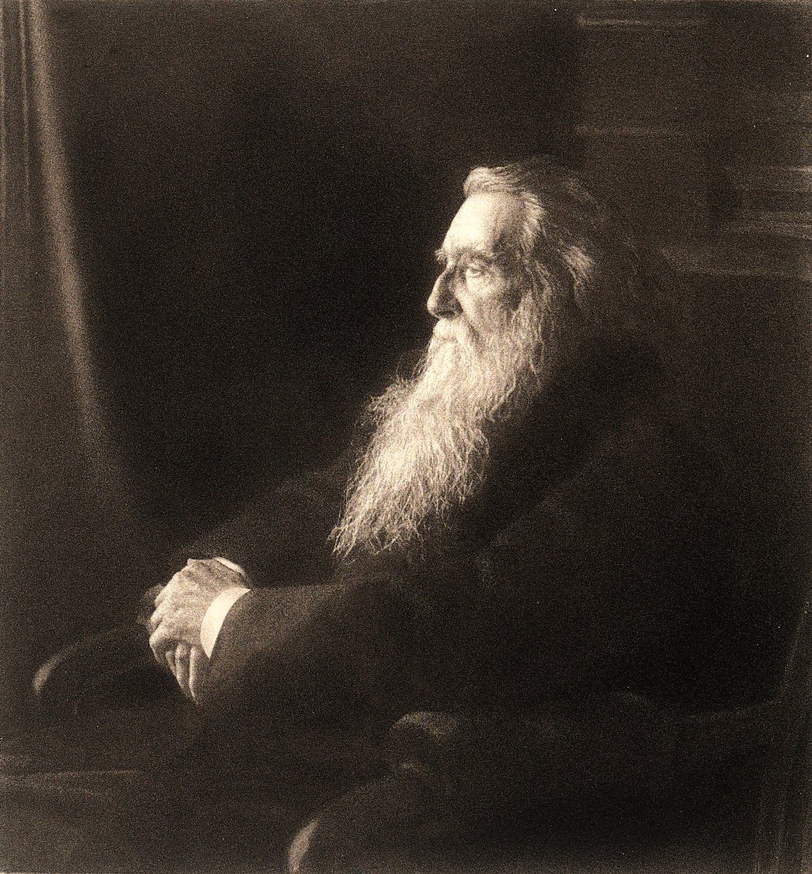 John Ruskin angol műkritikust ábrázoló fénykép reprodukciója alkotó: Unknown photographer