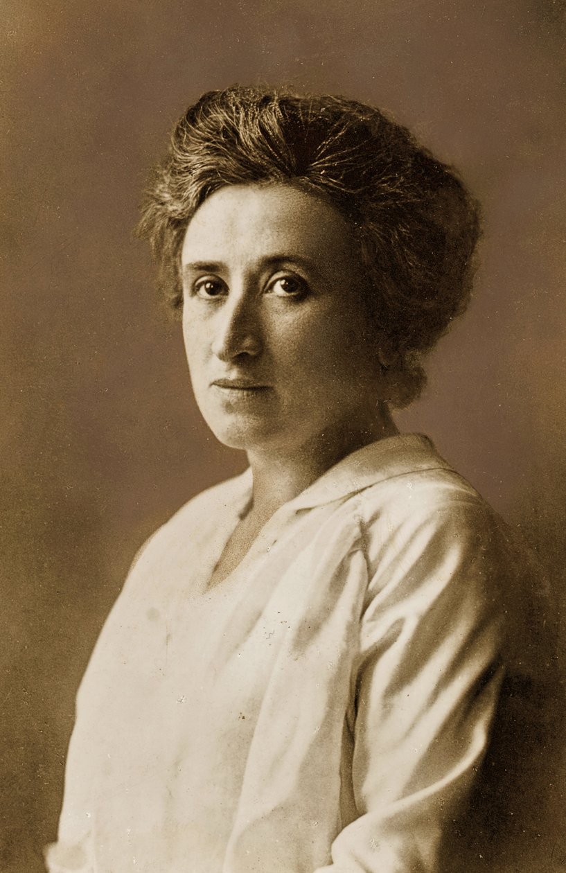 Rosa Luxemburg, 1911 körül (szepia nyomat) alkotó: Unknown photographer