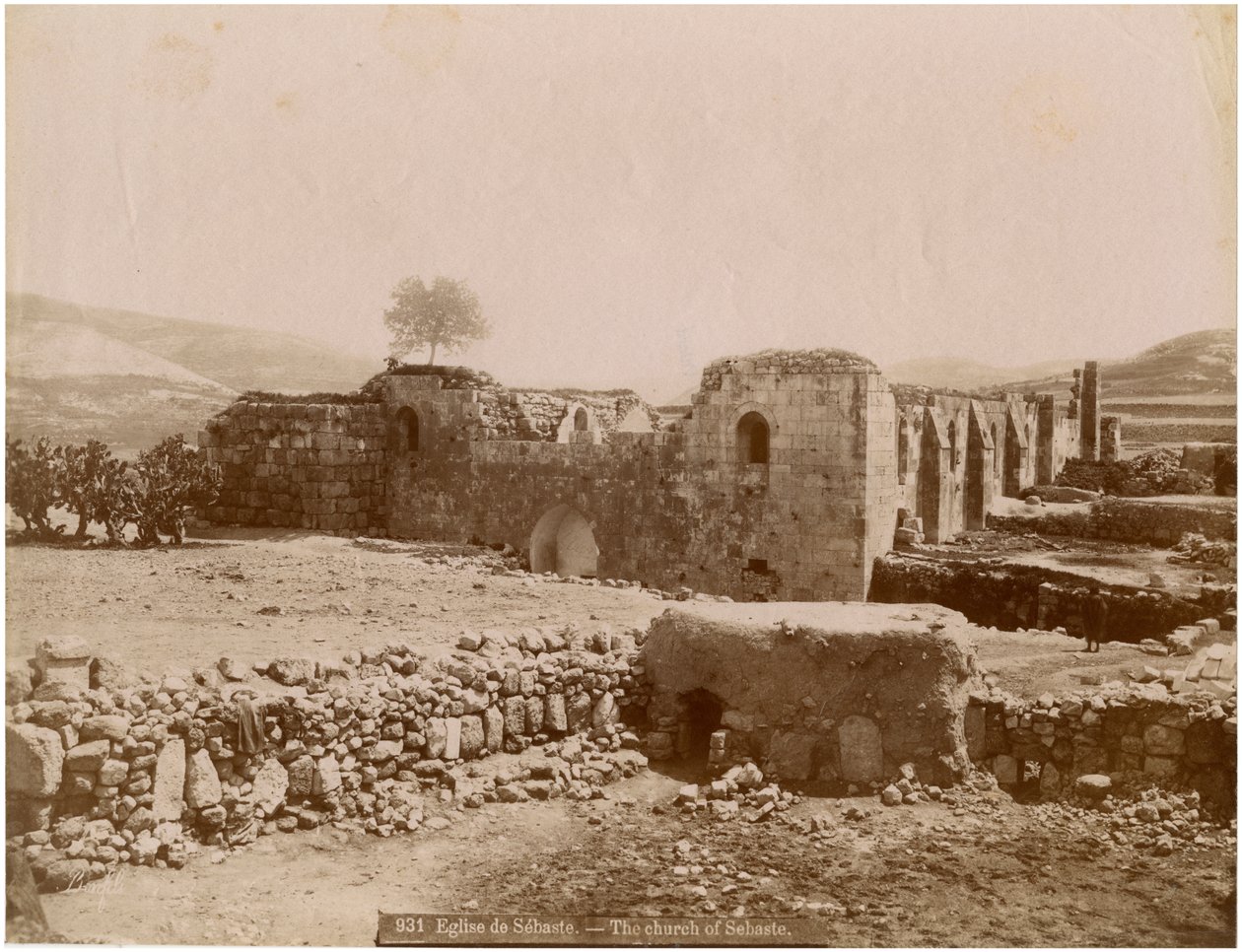 A Szent Negyven Mártír templom romjai, Sebaste (Sivas), Törökország, 1890 körül alkotó: Unknown photographer