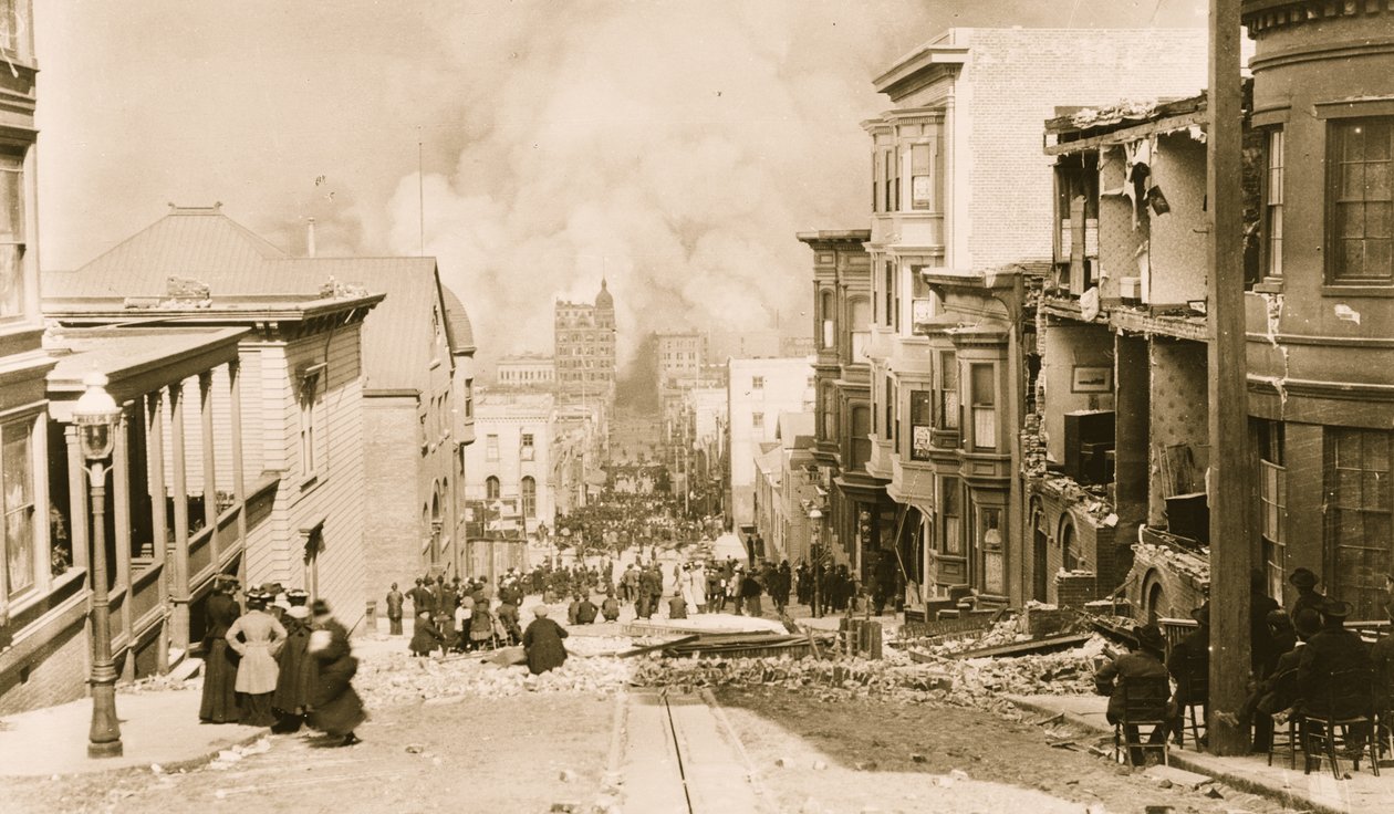 San Francisco földrengés és tűzvész alkotó: Unknown photographer