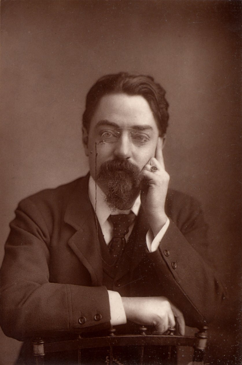 Sidney Webb, Passfield báró (1859-1947) angol politikai közgazdász és szociális reformer, 1890 körül (fekete-fehér fotó) alkotó: Unknown photographer
