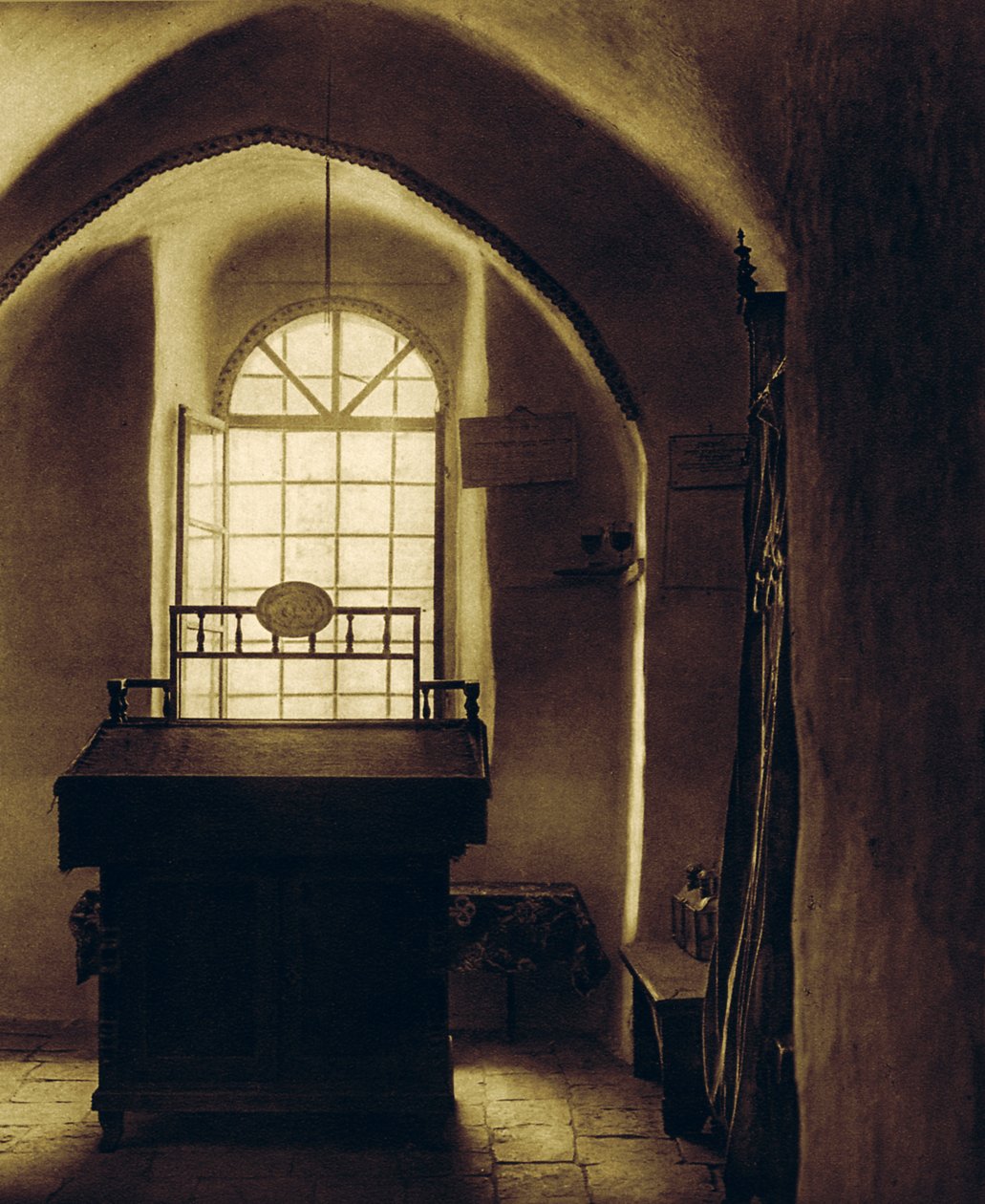 Kis zsinagóga a Nyugati Fal közelében alkotó: Unknown photographer