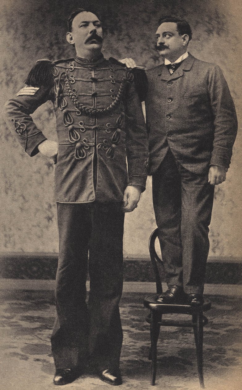 A szörnyek, az óriás. Fényképészet, 19. század vége, Párizs. alkotó: Unknown photographer