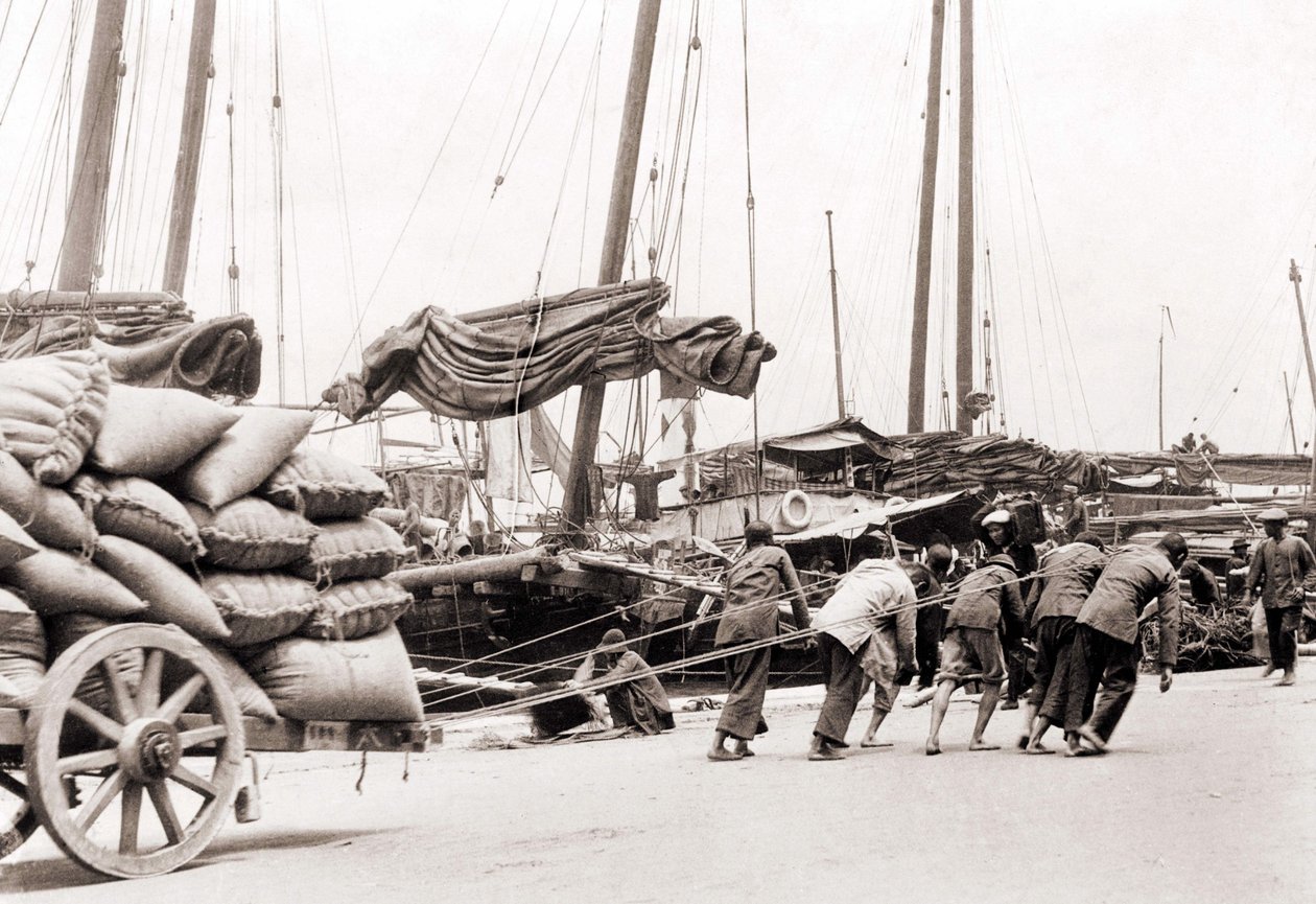 Hongkong kikötője 1880 körül. alkotó: Unknown photographer