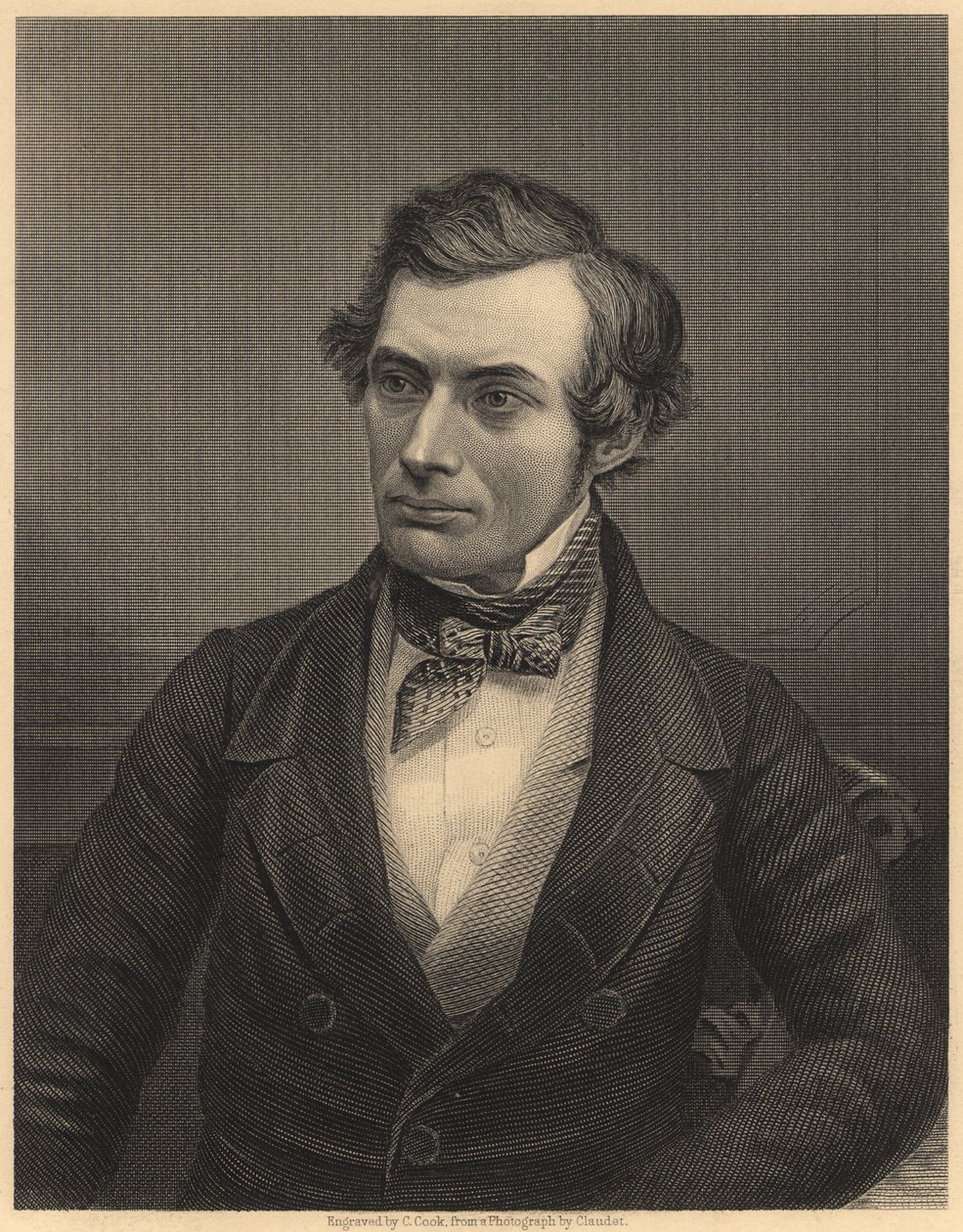 Thomas Graham (1805-1869) skót kémikus, aki megalapozta a fizikai kémia alapjait, 1860 körül (metszet). alkotó: Unknown photographer